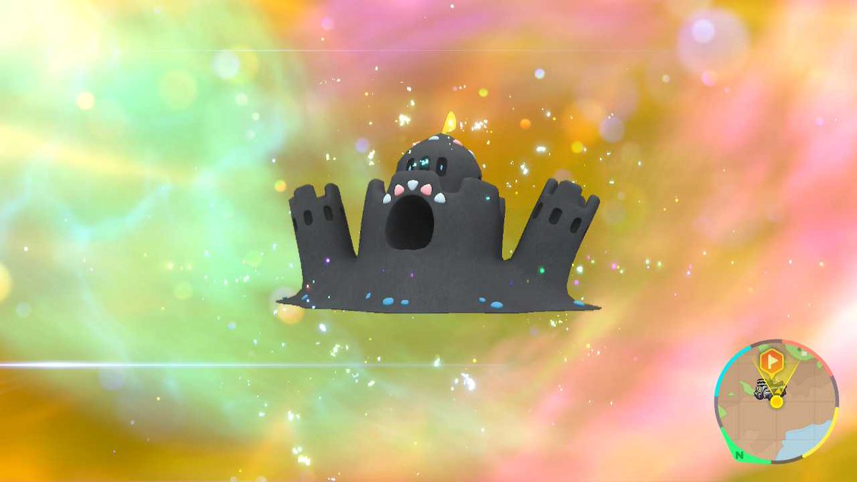 ShinyEvander's tweet photo. Been a minute, but I have been going off on my #shinybadgequest. Many updates will come. This is #ShinyPokemon 11/18. It was a random encounter while looking for a Wugtrio. Has Water Compaction, so I thought water gym would be perfect to beat. Meet 푸딩 (Pudding), the Palossand. https://t.co/XKtL6e1L7T
