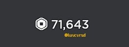 luvcvrsd's tweet photo. how much robux do u need? + lmk what it is for

follow @luvcvrsd and rt https://t.co/SP2SbHs5LE