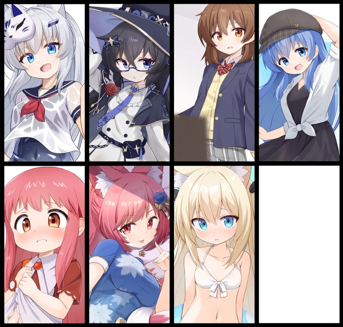 #今月描いた絵を晒そう  7月ありがとうございました⸜( ` ᵕ ` )⸝