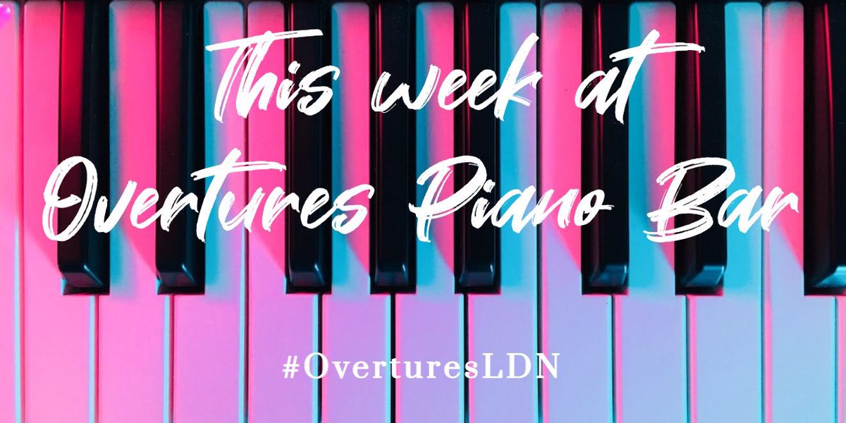OverturesLDN's tweet photo. Thu 3 Aug, 10pm-2am
(after Overtures Ensemble - https://t.co/cgclAkF6Ww) 
Pianist: @EleanorCozens + Isaac
Host: @HOBTempestRose

Fri 4 Aug, 8pm-2am
Pianist: Mark + @davecribb 
Host: @Karen1Wilkinson 

Sat 5 Aug, 8pm-2am
Pianist: @EleanorCozens + Dominic
Host: @Tim_McArthur https://t.co/IjI50Gh3qy
