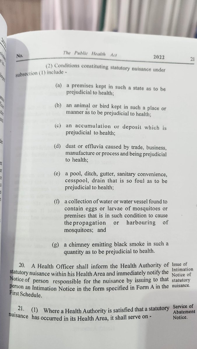 dsengeh's tweet photo. Over the wkend, I read the Public Health Act passed in Parliament earlier this year, which repealed the 1960 law. It's truly remarkable &amp; sets our country on a strong footing. We each have a role to play to prevent and respond to our national health issues. Know the law, read it. https://t.co/k1PNwOukpn