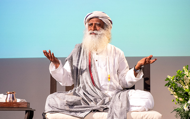 SadhguruJV's tweet photo. If you are in a state of reaction, anyone and anything can take charge of your Life. Conscious Response is the way forward. #SadhguruQuotes https://t.co/eb1bf9dBky