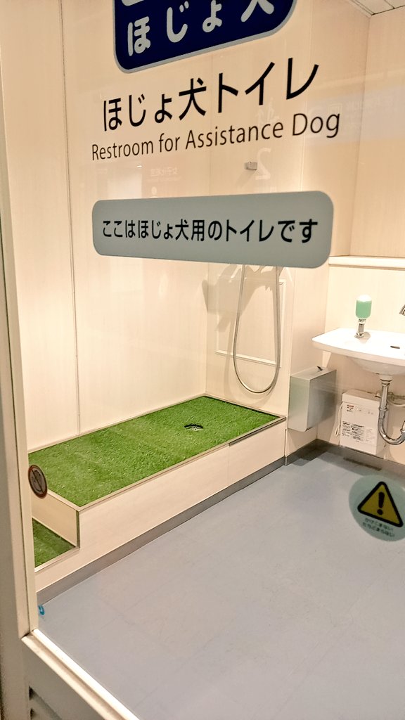 shigoka2's tweet photo. 駅で補助犬トイレを発見🦮
長い移動で我慢してる子もいるかもしれないもんね…毎日頑張ってお仕事してる。もっと増えて欲しいです https://t.co/gtWCYx2W8C