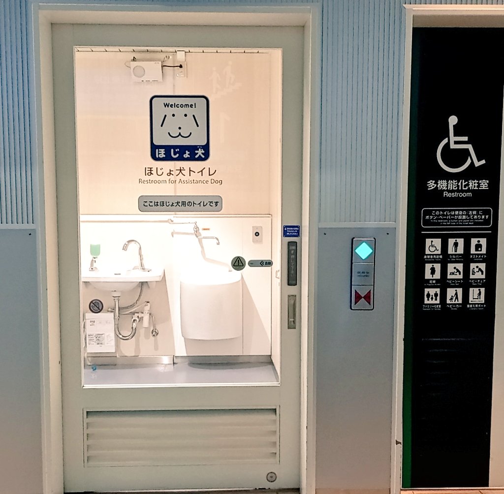 shigoka2's tweet photo. 駅で補助犬トイレを発見🦮
長い移動で我慢してる子もいるかもしれないもんね…毎日頑張ってお仕事してる。もっと増えて欲しいです https://t.co/gtWCYx2W8C