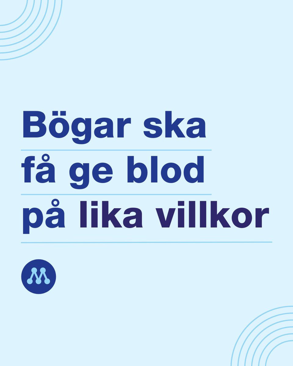 moderaterna's tweet photo. Allas blod ska värderas lika, oavsett vilken sexuell läggning man har och vem man råkar bli kär i. 🧵 https://t.co/lZFuk0dcAj