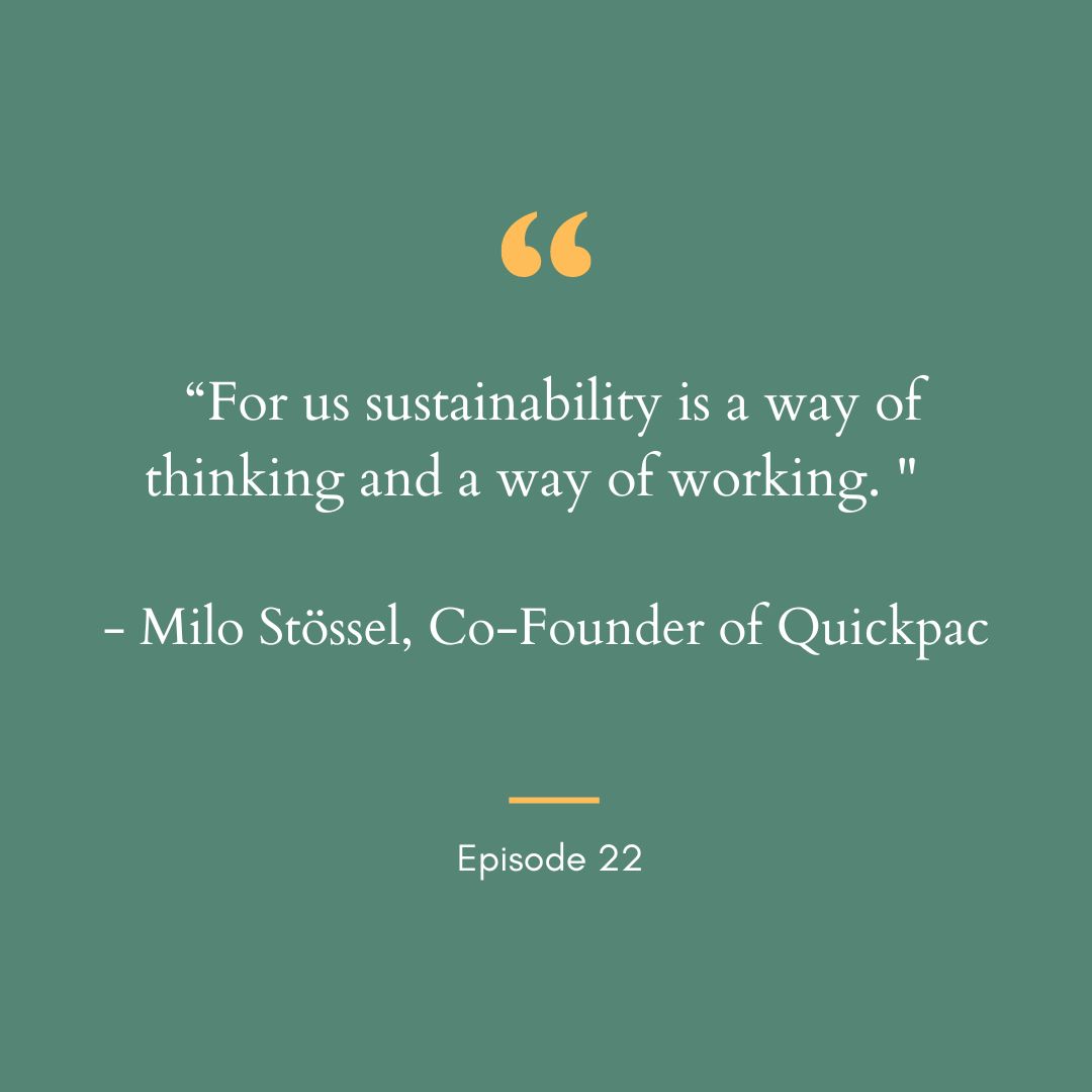 Have you listened to our most recent podcast with Milo Stössel, the Co-Founder of Quickpac? Tune in to hear more about how electric vehicles can be used to make the last mile of parcel delivery more sustainable! 

Find it here! sustainnow.ch/post/22-the-la…

#lastmile #electiccars