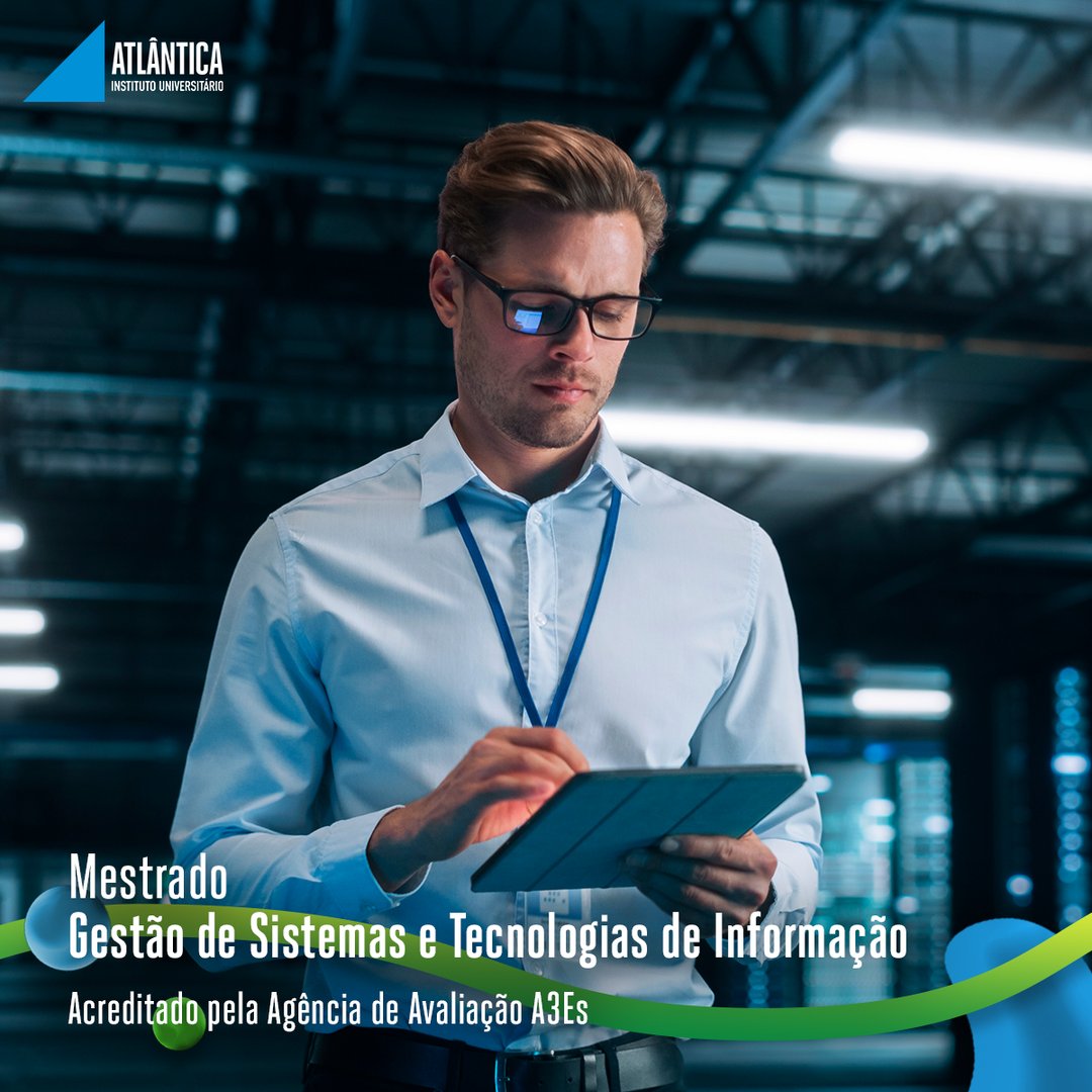 Fica por trás de toda a operação com o nosso Mestrado em Gestão de Sistemas e Tecnologias de Informação, que foi acreditado pela Agência de Avaliação A3Es durante 6 anos! 🐙 📲 bit.ly/AtlanticaMestr…