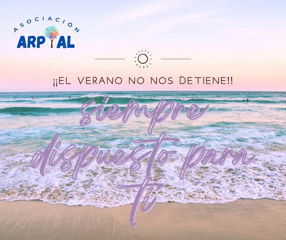 ARPIAL1's tweet photo. Buenas tardes, queríamos anunciar que en el mes de agosto aunque paramos las terapias y la parte administrativa el teléfono de Arpial y las acogidas seguirán activas. 🏖️🌞
.
EN VERANO NO CERRAMOS 
☎️ 617991208
Centro Cívico Municipal LA PLAZA, P1 https://t.co/9qVGECnMlP