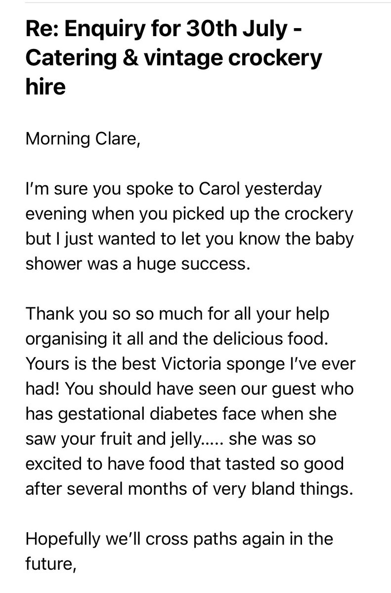 WillowBoughCake's tweet photo. Today just keeps getting better and better! Your thank yous mean so much, and I’m super happy that you all loved your afternoon tea and cakes so much 😊 https://t.co/V7qRyo0VKk