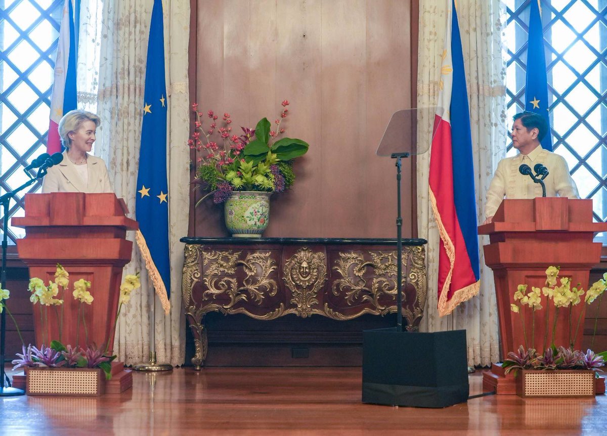 We are strengthening ties with the European Union for our mutual prosperity!

Honoured to meet with EU Commission President Ursula <a href="/vonderleyen/">Ursula von der Leyen</a> today for a bilateral meeting and joint press briefing. Together, we will combat climate change, ensure maritime security, and promote