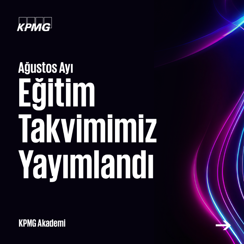 KPMG_Turkiye's tweet photo. 📣 Yaklaşan eğitimlerimizi incelediniz mi?

#KPMGAkademi’nin Ağustos ayı online eğitimlerini detaylı olarak incelemek ve kayıt olmak için linki ziyaret edebilirsiniz.