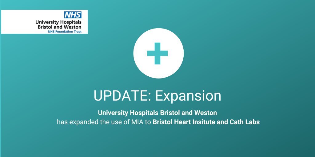 medindltd's tweet photo. We're pleased announce that @uhbwNHS  have expanded their use of the MIA system to @BHIBristol ! https://t.co/Cv1BrANtc2