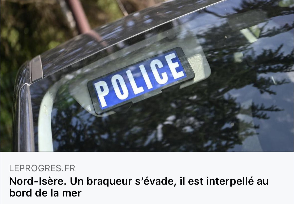 alexisjollyrn's tweet photo. Félicitations aux #policiers pour l’arrestation d’Omar B. dangereux récidiviste qui s’était évadé de la prison de #SaintQuentinFallavier durant une permission. 

J’ose espérer qu’à son retour, il ne sortira plus jusqu’à la fin de sa peine ! https://t.co/a747Ws9Lbk