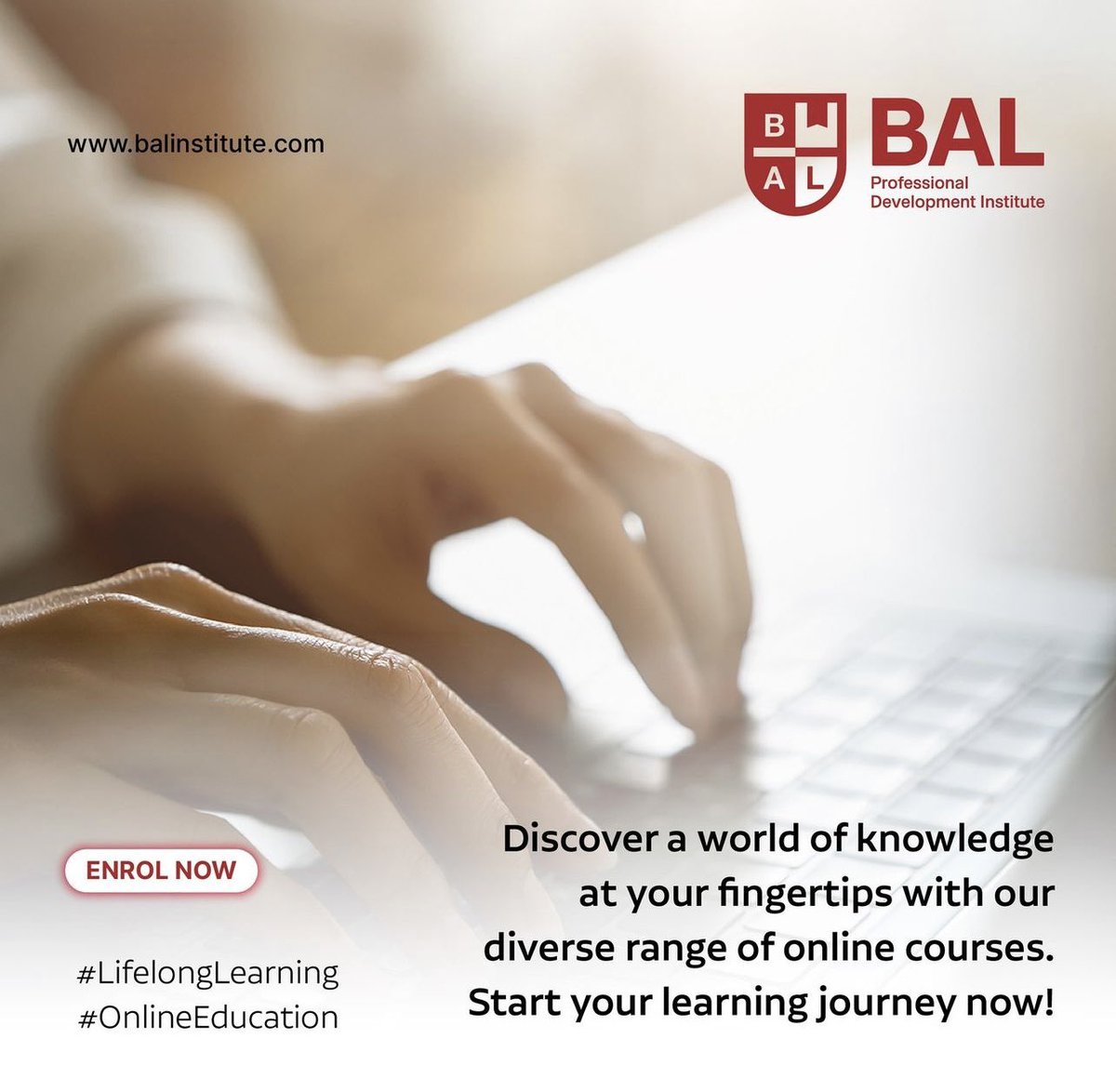 balinstituteuae's tweet image. Start your career development with BAL Institute
Visit balinstitute.com
#onlinecourses #learningjourney #elearningplatform #onlineeducation #middleeast #onlineeducationplatform #lifelonglearning #startyourcareer #careerdevelopment #balinstitute #uae