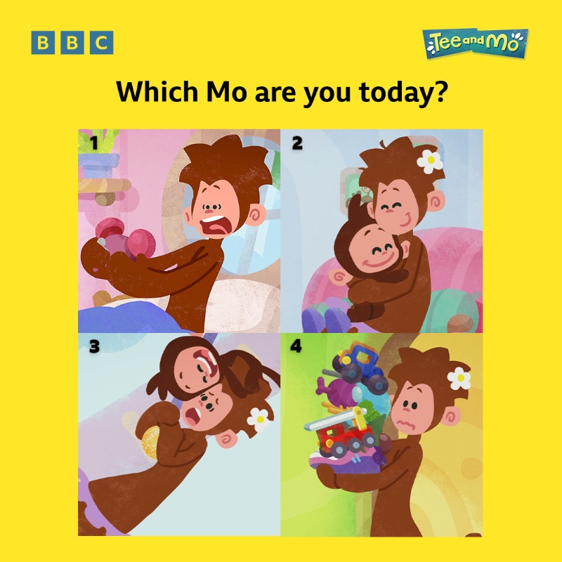 CBeebiesHQ's tweet photo. We're number 3 today. π
Watch #TeeAndMo on @BBCiPlayer
#WednesdayThoughts @TeeandMo https://t.co/vQTc5zzfHY