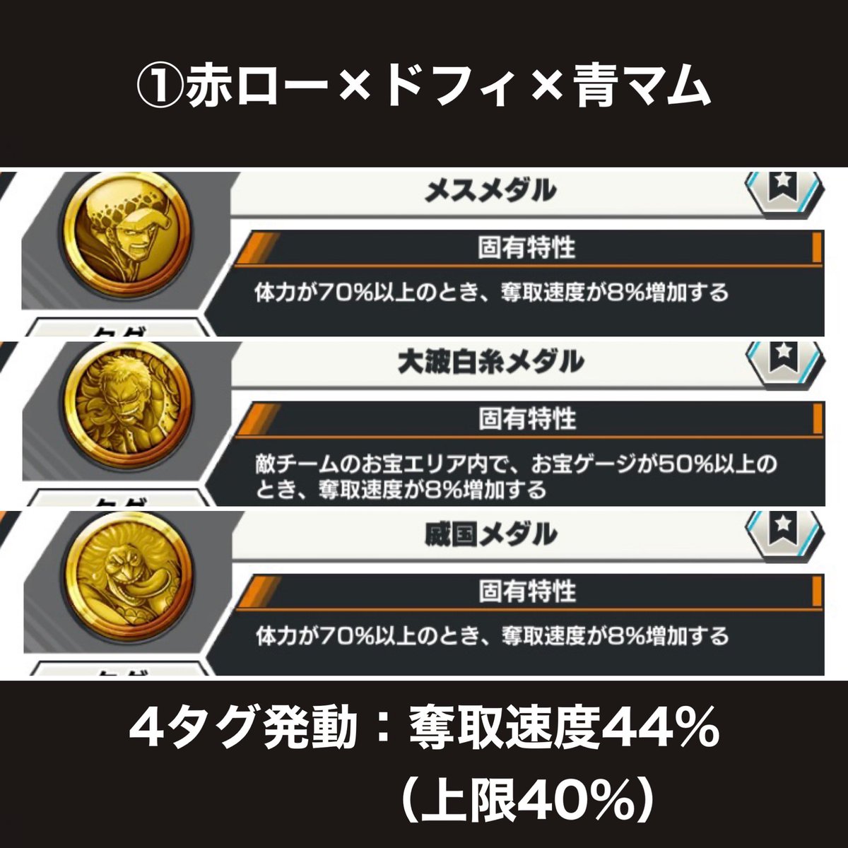 メダル類　まとめ イベントメダルなし：誰でも作れるゲッターおすすめメダル一覧】 ①赤