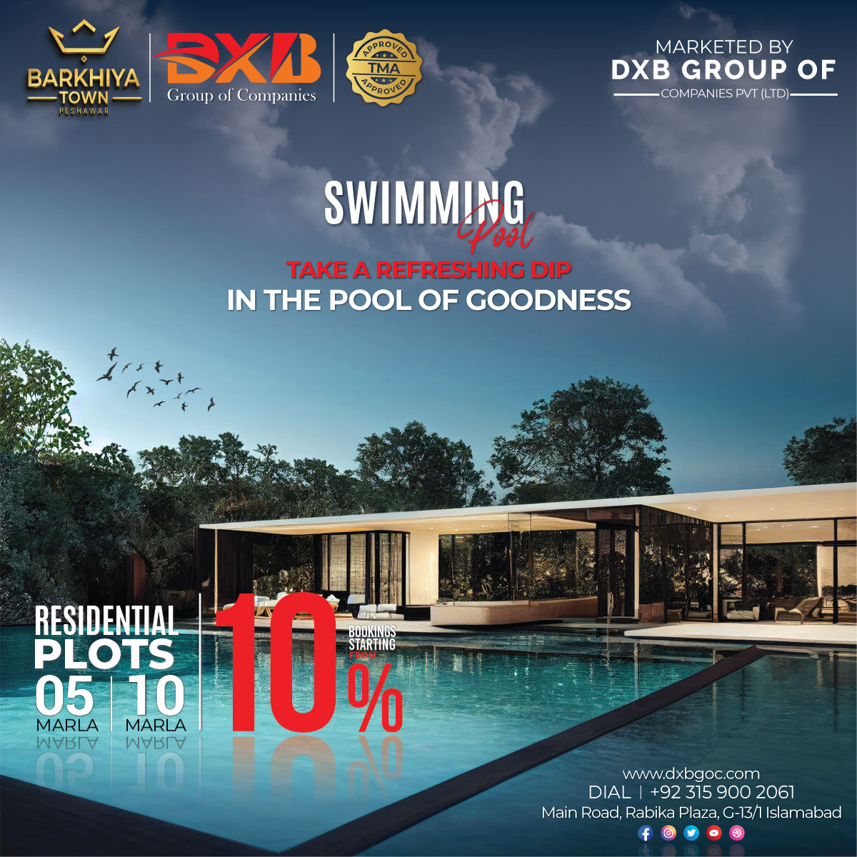 dxbgoc's tweet photo. 𝗕𝗮𝗿𝗸𝗵𝗶𝘆𝗮 𝗧𝗼𝘄𝗻 𝗣𝗲𝘀𝗵𝗮𝘄𝗮𝗿
Barkhiya Town Peshawar is offering booking on pre-launching rates for a limited time.
✅ Booking starts from 10% only.
✅ Limited inventory on first come and first serve basis)
#DXB #barkhiyatown #somethingnew #realestate #investment https://t.co/gMvCYAFhIy