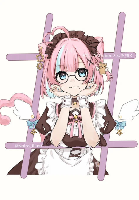 #RTしたVtuberさんを描く  2人目は佐倉 櫻子さん 描かせて頂きありがとうございました
