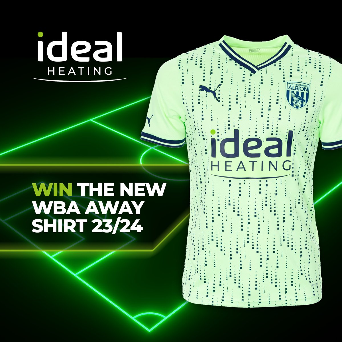 ⚽ WIN THE NEW GREEN & BLUE WEST BROMWICH ALBION 23/24 AWAY SHIRT ⚽ All you need to do is follow these three steps for a chance to win: ⚽ Like this post ⚽ Share this post ⚽ Follow our page (Competition winners will be announced Monday 7th Aug 2023) #IdealHeating #COYB #WBA