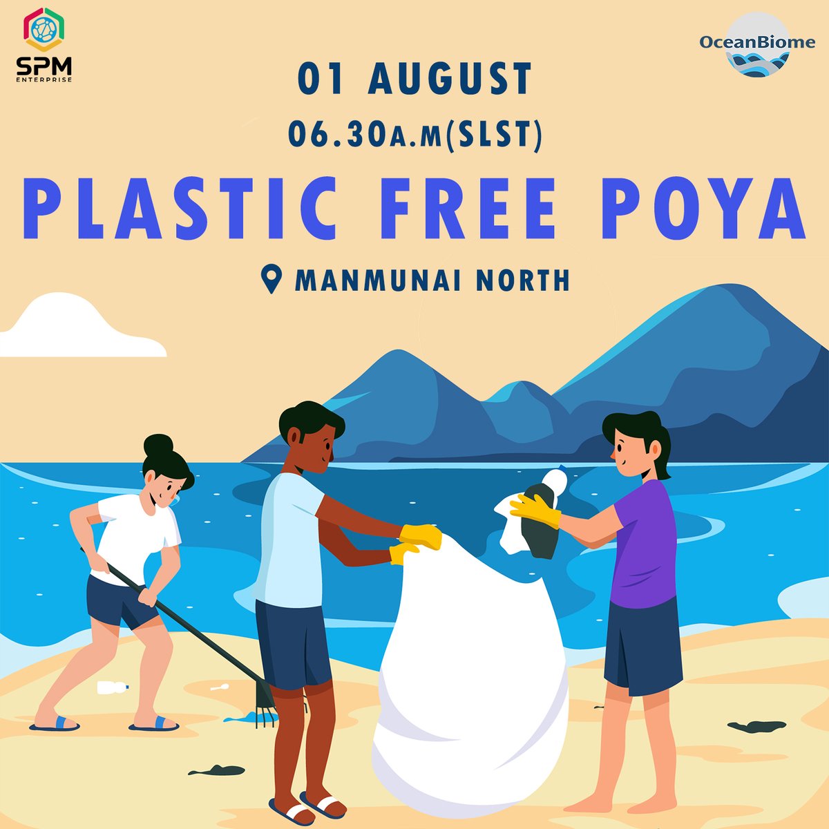 BiomeOcean's tweet photo. 🔹 We're cleaning the coastline of the Manmunai North divisional secretariat area on August 1st, 2023, in collaboration with youth clubs.

#beachcleanup #PFP #recycle #climatechange https://t.co/EMRiwemVpS