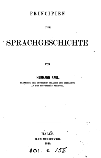 izeus_berlin's tweet image. #OTD 177 years ago, Hermann Paul (1846-1921) was born 🎉 An expert on Middle High German, lexicologist, lexicographer, and a member of the Neogrammarian school. Nowadays probably best-known as the author of &quot;Principien der Sprachgeschichte&quot; (1880).

#LinguisticBirthdays #Histlx