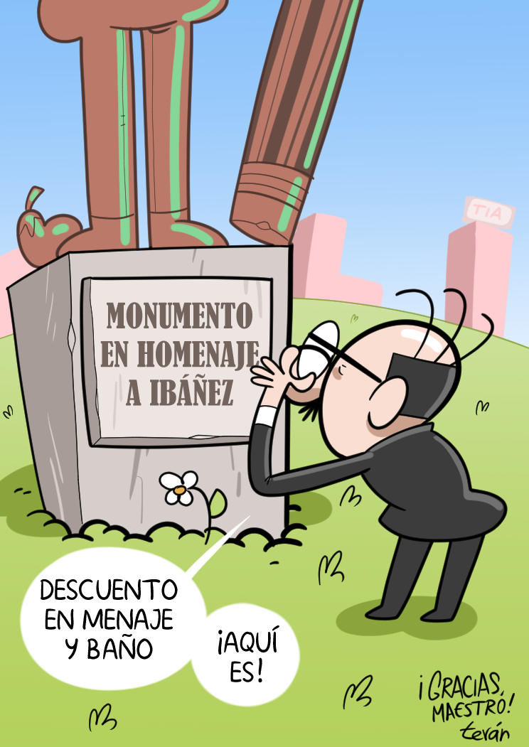 Aquí mi pequeñito homenaje a Ibáñez en <a href="/eljueves/">El Jueves</a> de este mes.