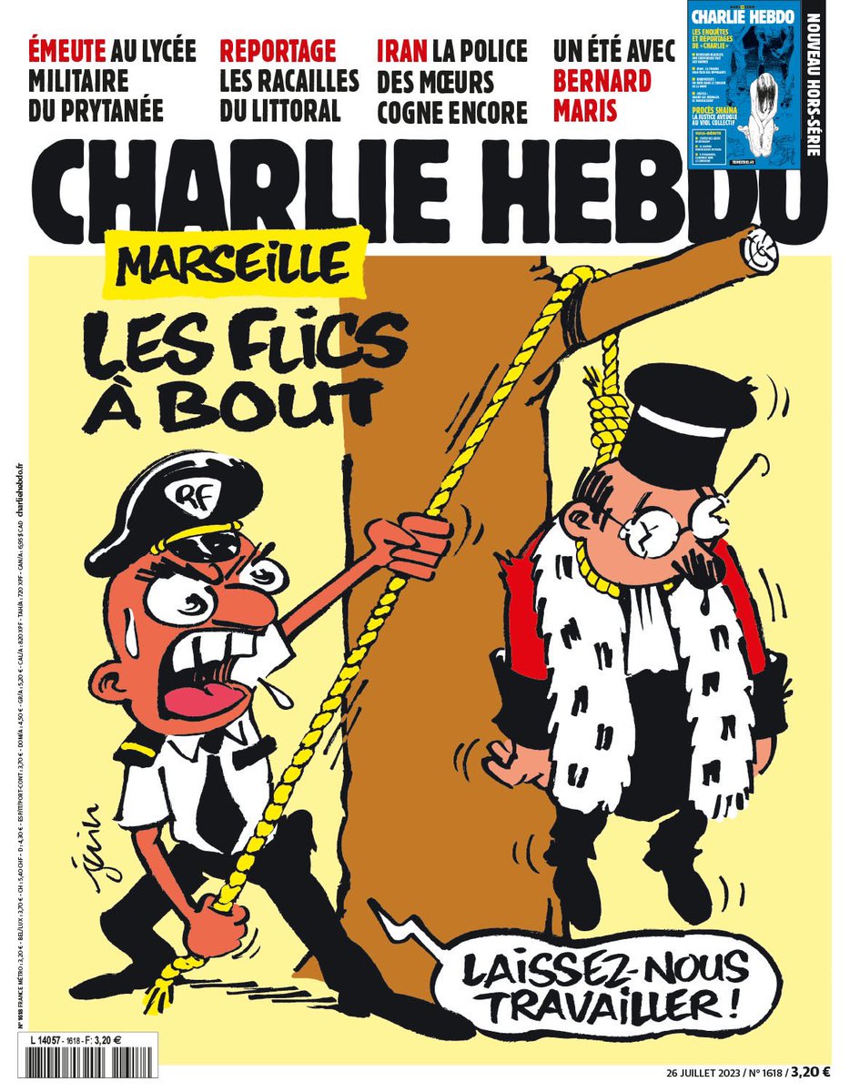 Oh la la cette Une de @Charlie_Hebdo_