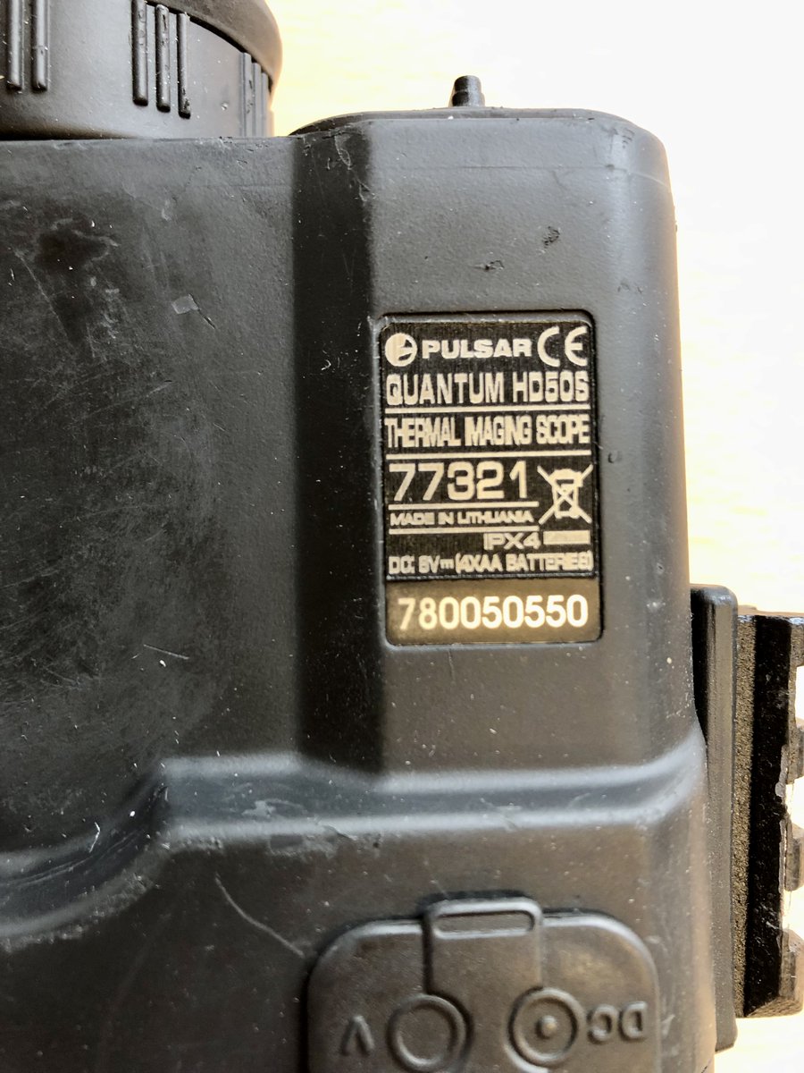 WFEcology's tweet photo. Next we have a Pulsar Quantum HD50S. Some marks on the rubber armouring but lenses unmarked. Runs off 4 AA batteries. £350
Bat Ecologists: This is below BCT min spec to use as survey positions but can be used as a survey aid. Call 01328 864633 for more info. Collection only.  2/2 https://t.co/SssPPPy9Bw