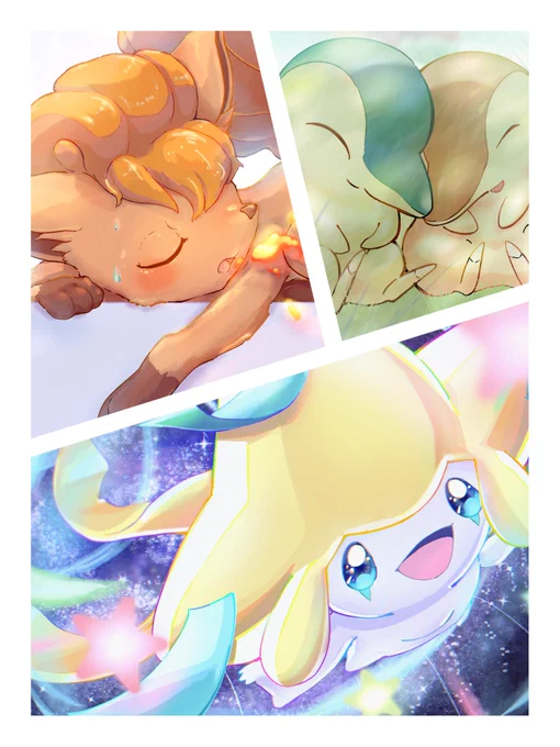 #今月描いたイラストを晒そうポケモンとミクさんと創作描き方色々試しました 