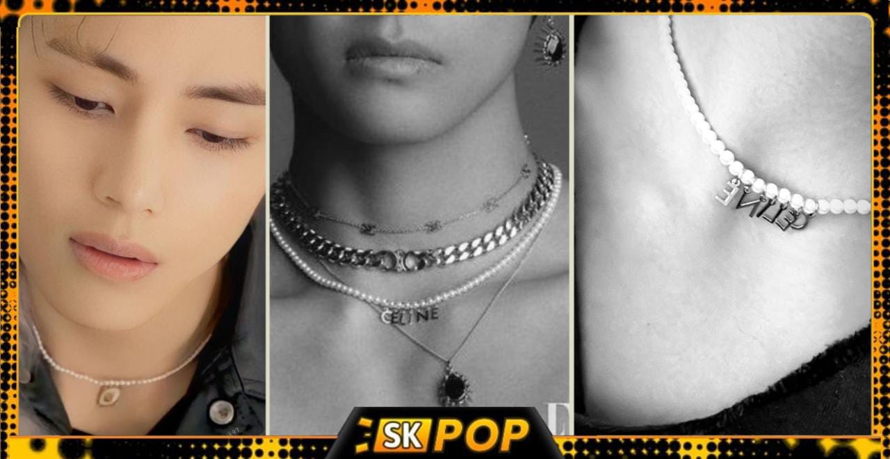 BLACKPURPLE☆BTS Vさん着用☆SMILE & PEARL NECKLACE BLACKPURPLE☆BTS Vさん着用☆SMILE & PEARL NECKLACE