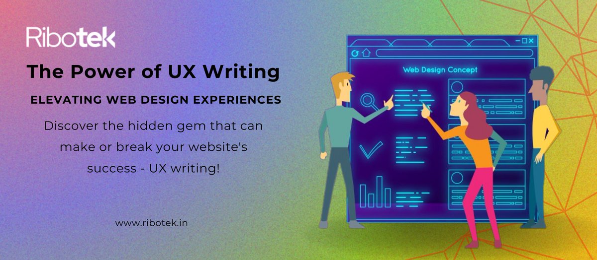 Riboteksolution's tweet photo. Check out my latest article: The Power of UX Writing: Elevating Web Design Experiences https://t.co/1zeNaWz4Z7 via @LinkedIn https://t.co/EmPc9xhDdr