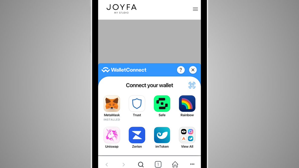 👟Exciting News👟

You can now wear all the digital sneaker NFTs you've acquired on Joyfa.

Here's how it works:

1. Please open your Metamask browser and navigate to mystudio.joyfa.io