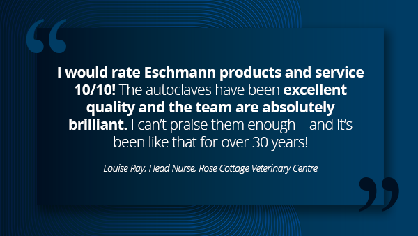 EschmannTechLtd's tweet photo. Louise Ray is the Head Nurse at Rose Cottage Veterinary Centre in Runcorn. Louise and her team have been Eschmann customers for more than 30 years. In our latest article she reflects on why this is! 🐶🐱

Read more here https://t.co/Wkf45kAVd2 https://t.co/xBDCm0u3ww