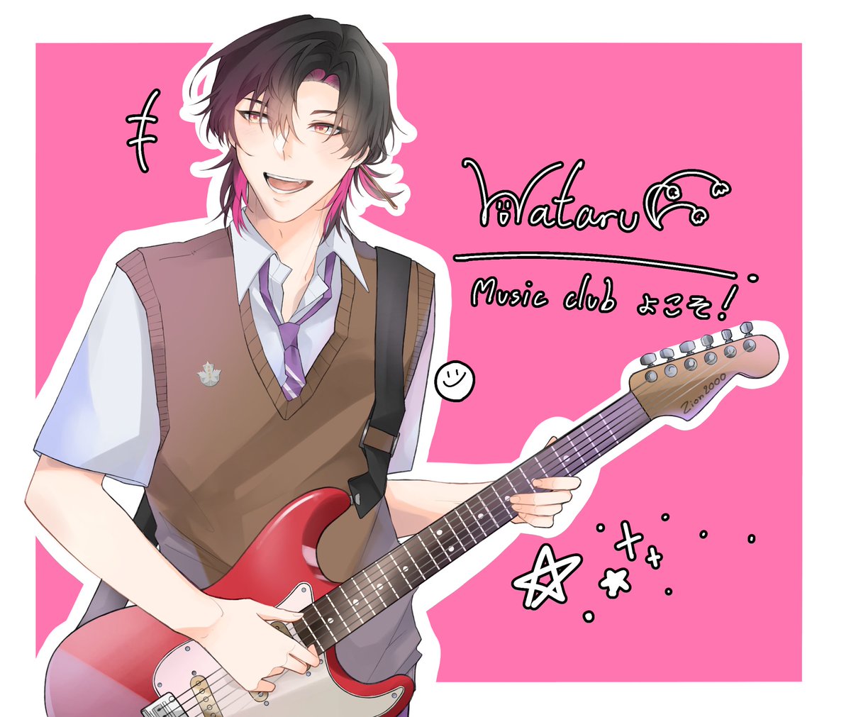 Wataru_MMR's tweet photo. @Tomxto_MMR @Tadashi_MMR 🍧 ไซอนจิ วาตารุ
🍧 รองประธานชมรม ห้อง 2-C

“โอ๊ยโหยว~ เล่นดนตรีด้วยกันหลายๆคนสนุกจะตายไป”

“ถ้าฉันช่วยอะไรได้ก็จะช่วยล่ะน้า คิกๆ~”

/ดีดนิ้วดังเป๊าะ! ยกยิ้มทันใด ประมวลผลคำพูดเสร็จสิ้น! https://t.co/TNGK0E1vHf
