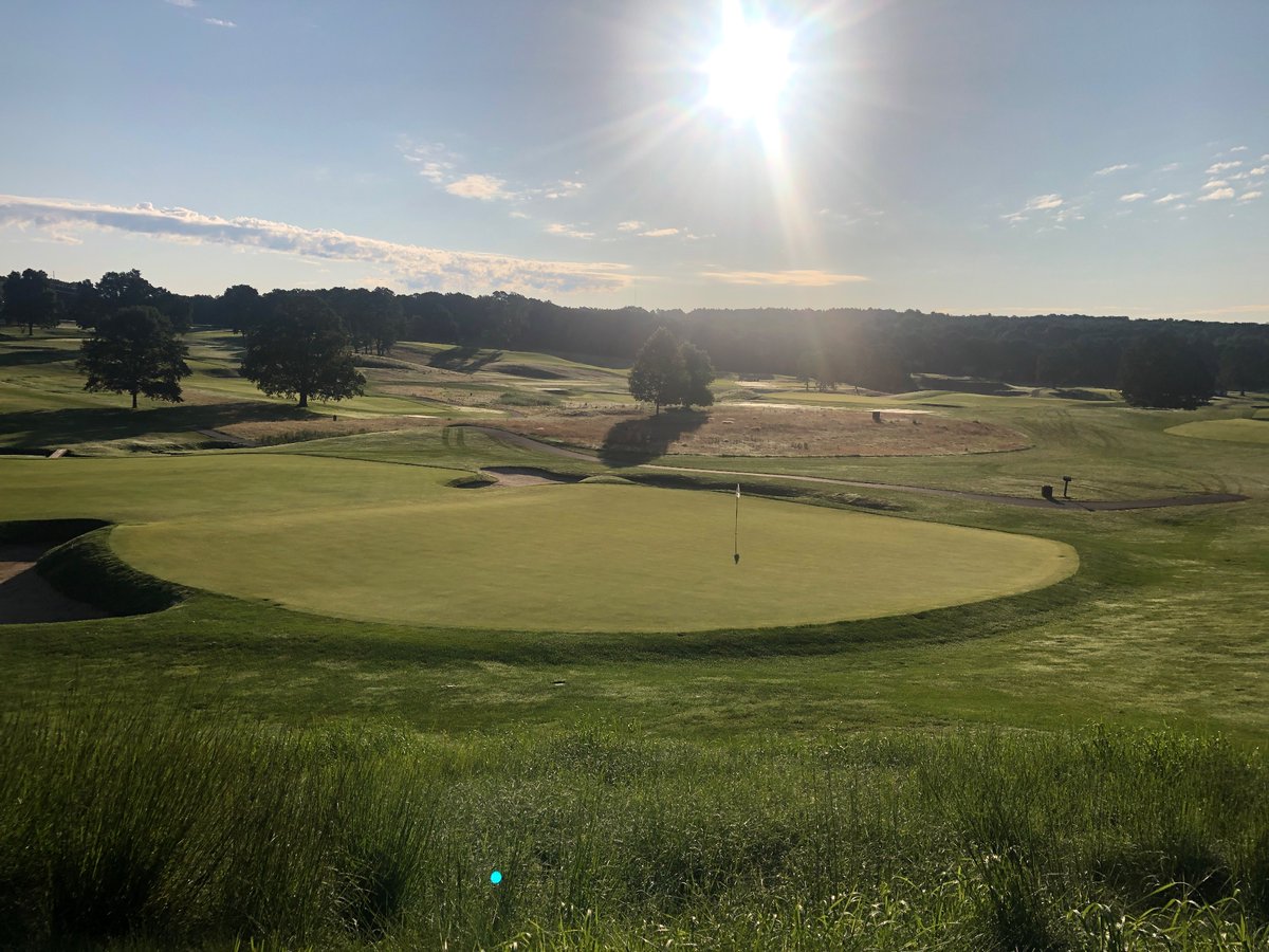 BradleySKlein's tweet photo. Perfect day to start restoration construction at historic Ross-designed Worcester CC (MA). Proud to be working with Gil Hanse, Kevin Murphy, superintendent Adam Moore and @masgolfconst https://t.co/rJH4tB3JgV