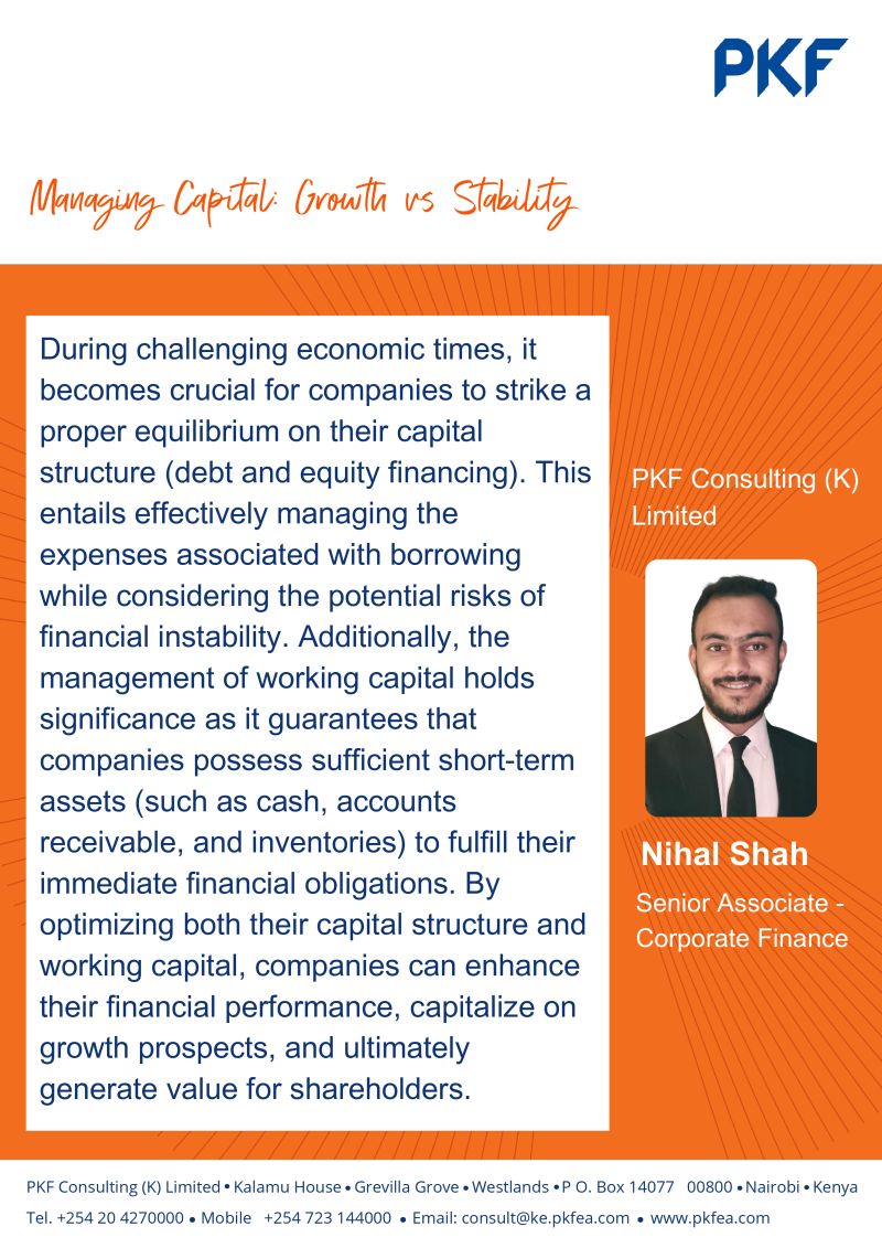 On this week's Consulting Insights, we delve into the balancing act of managing capital, with the desire to achieve growth and/or stability in challenging economic times.

#businesscapital #consulting #PKFinsights