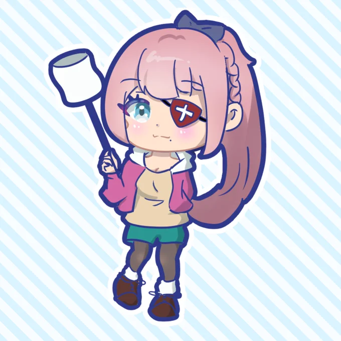 皆んなで作ったキャラクターを清書して着彩しました結構可愛いのでは??#イラスト 