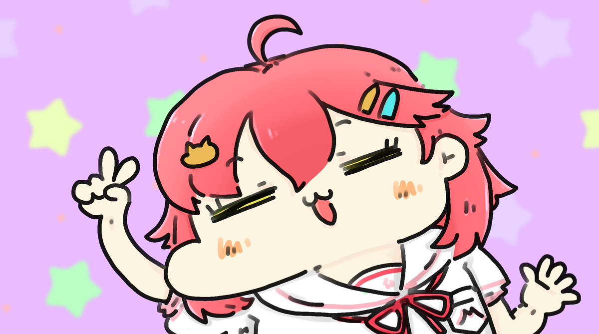 さくらみこ「みこさん5周年おめでとうございまふー ('◇')。〇(もう五歳かぁ  #さくらみ」|furoguのイラスト