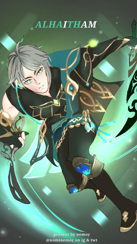 nominemoy's tweet photo. think before you act anjay
Ganteng dikit gak ngaruh😋🤙🏻

#Alhaitham #Genshinlmpact #genshinimpactfanart #game https://t.co/gDztAd9XZw