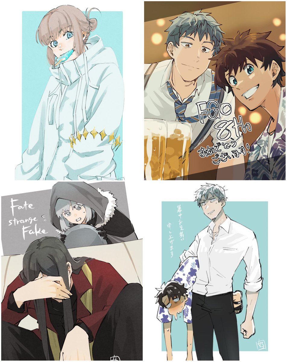 #今月描いたイラストを晒そう 今月はアイナナちゃんとfgoくんでいつもより描いたねぇ☺️