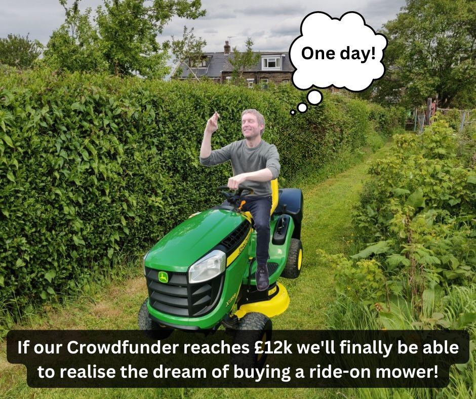 Jonathan dreams of a ride-on mower. avivacommunityfund.co.uk/p/urbangreenoa…