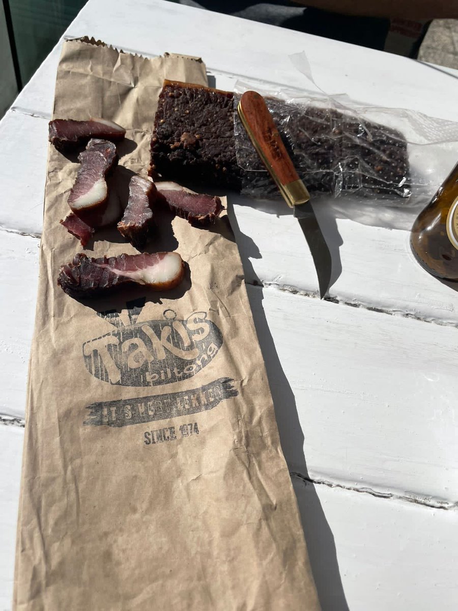 TakisBiltong's tweet photo. Vibing with the lekker taste of Takis Biltong on an 'Epic African Adventure' exploring South Africa along on the Put Foot Rally! 

#takisbiltong
#itsverylekker 
#putfootrally 
#exploring
#18days 
#epicadventure 
#letsgo https://t.co/E3MPwOoHD4