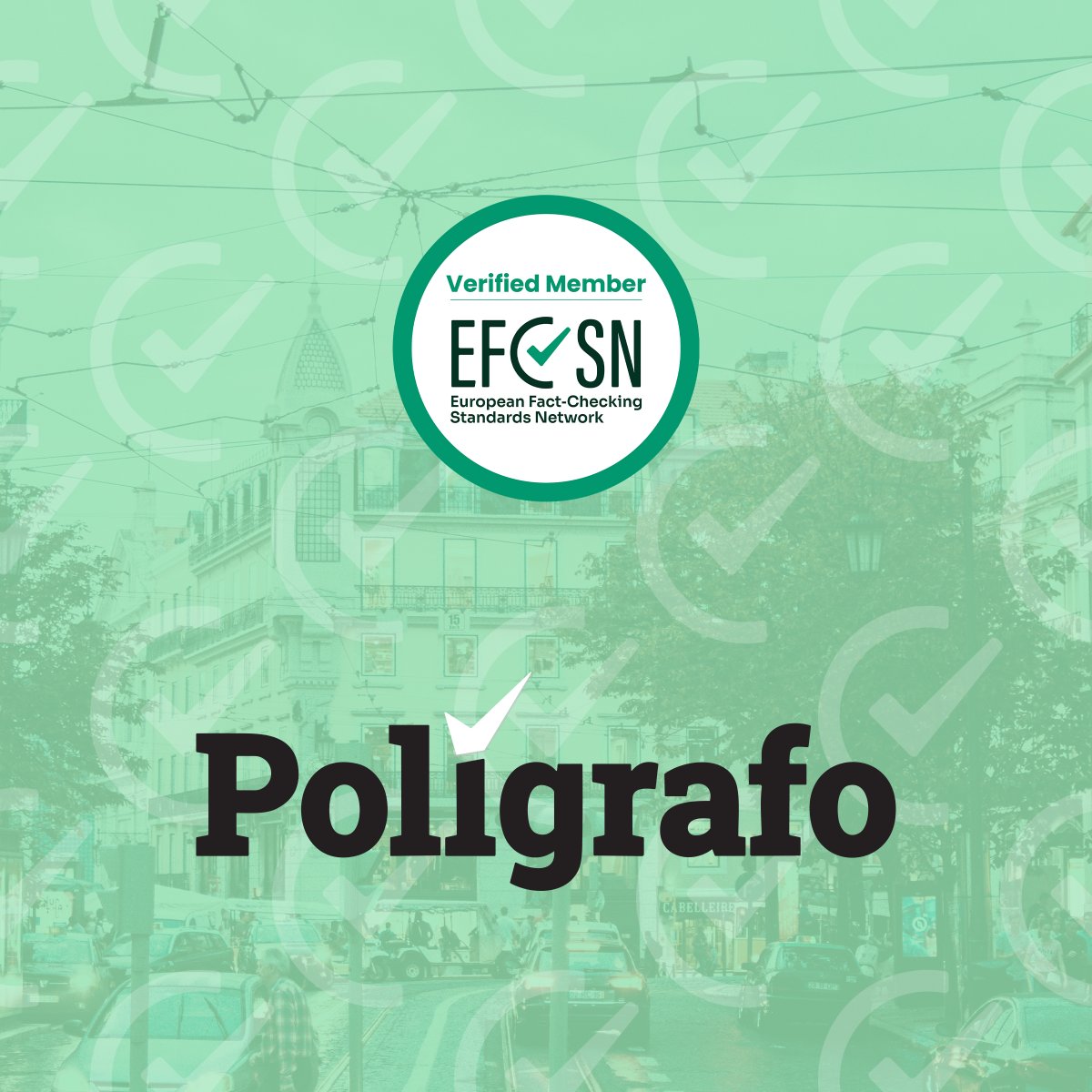 Bem-vindo, <a href="/JornalPoligrafo/">Polígrafo</a>! 🇵🇹

Launched in November 2018, Polígrafo is dedicated to  check claims of public interest, with a special focus on politics, economics, environment and health.

One of their main goals is to contribute to the deepening of the Portuguese democracy.