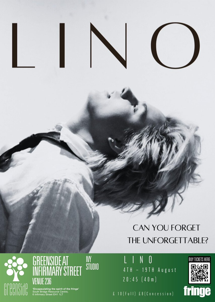 linotheplay's tweet image. Trans, Multimedia Solo Show with church youth group lesbians, martinis, clubs, and historically relevant convicted felons!

🗓️4-19 August (dark 13th) @ 20:45 (40m)
📍Greenside Infirmary Streets Ivy Studio

linotheplay.com