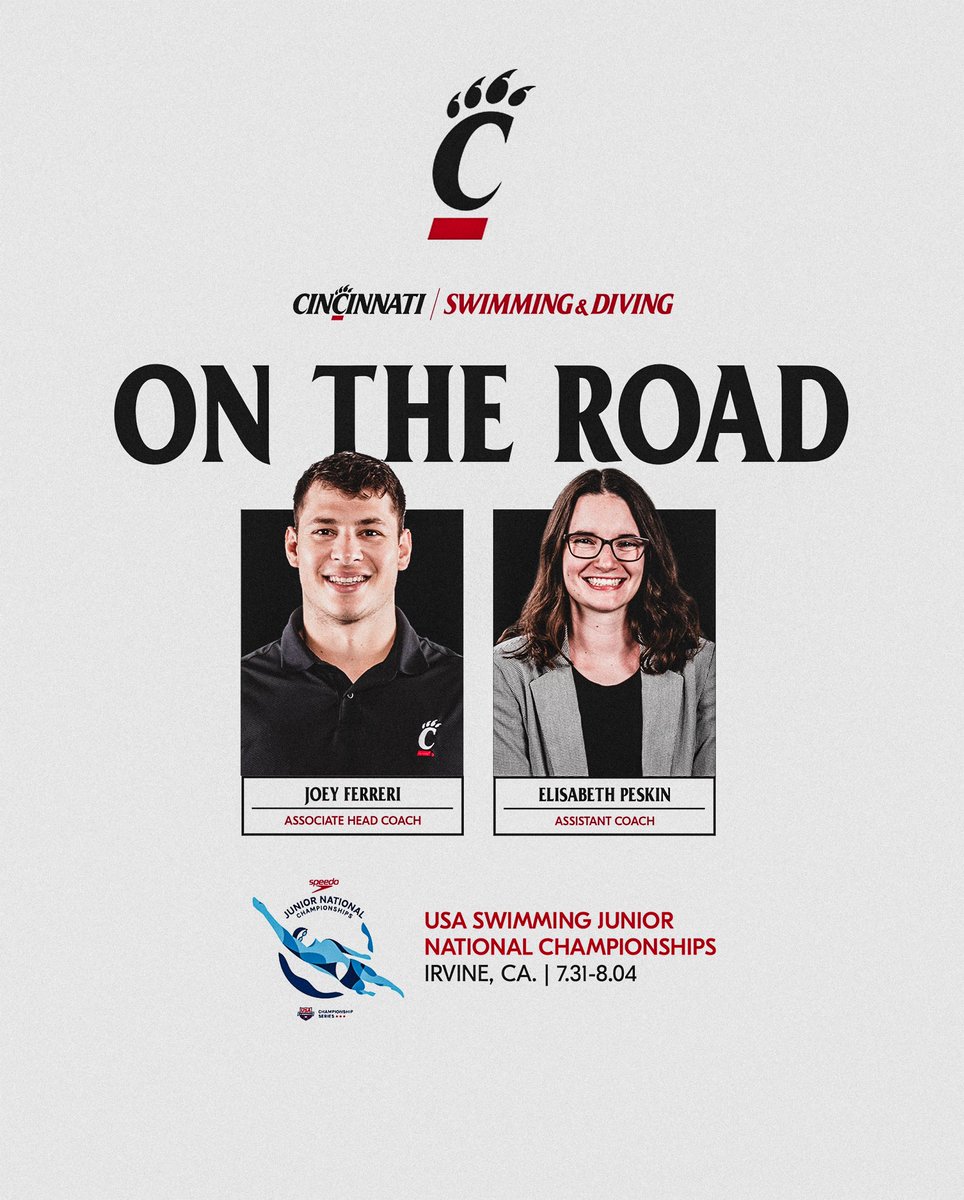 Catch us on the west coast this week! ✈️

#Bearcats