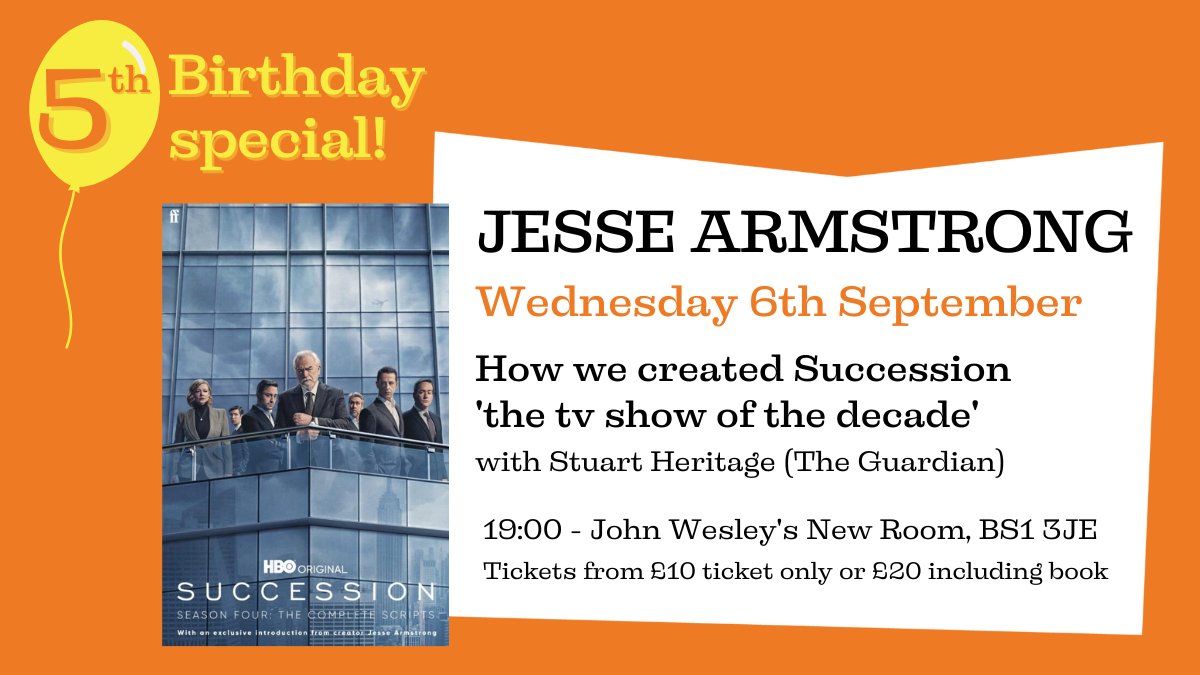 📢Event announcement time📢For the 2nd of our 5th birthday events we're welcoming the creator of 'the tv show of the decade' @jessearmstrong1 ! The genius behind #Succession will be in discussion with @stuheritage at @NewRoomBristol on 06/09 maxminervas.co.uk/collections/ev……
@FaberBooks