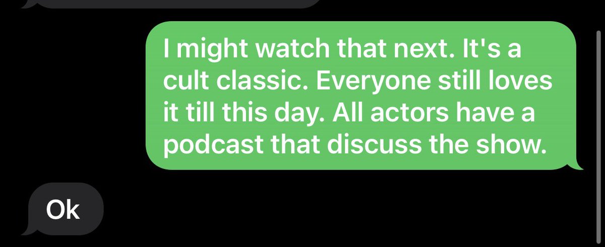 Jaizmo_'s tweet photo. I was talking to my mom about a show I like and might watch again and she said the following lmao https://t.co/ShlczG03tF