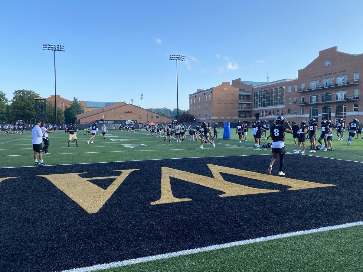 bhallphotog's tweet photo. First practice of the season for HC @CoachClawson and @WakeFB …@WFMY https://t.co/RVHzvzhJ9w