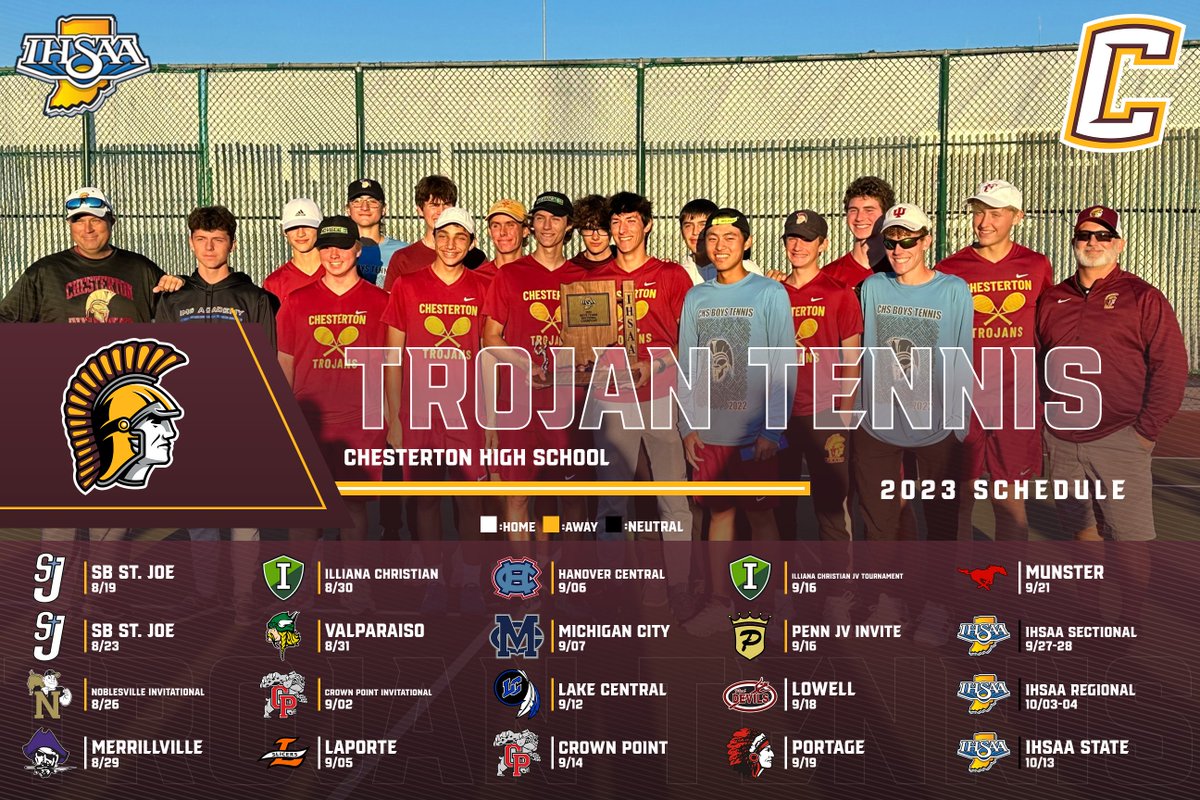 Best of luck to the Boys Tennis team on their first day of official practice!
chestertontrojans.com/2023/07/31/fir…