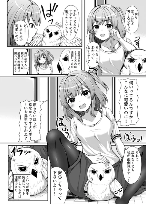 フクロウに転生して拾われた漫画(2/2)